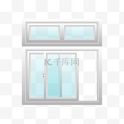 浅蓝色纱窗窗户