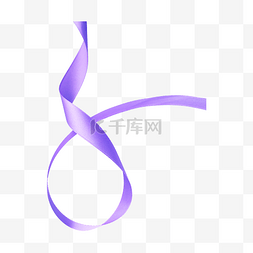紫色纺织品丝带圈