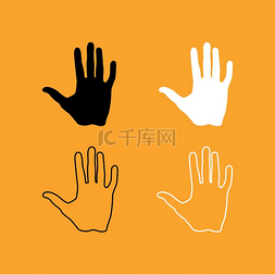 拇指向上图片_人类的手图标。