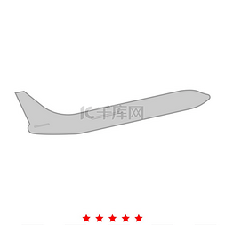 飞机的形状图标图片_飞机图标扁平风格飞机图标它是扁