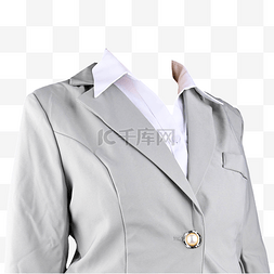 商务灰图片_女式西服正装白衬衫灰西装