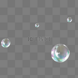 透明泡泡图片_彩色气泡透明泡泡
