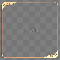 标题框中式标题框图片_立体金边浮雕花纹祥云标题栏边框