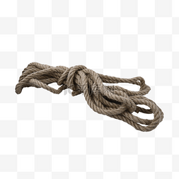 麻绳线头绳子棕色特写