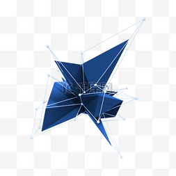 装饰几何体图片_3DC4D立体科技装饰几何