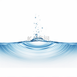 飞溅的蓝色水花图片_飞溅的水花水波元素