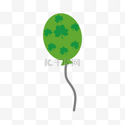 绿色可爱四叶草气球