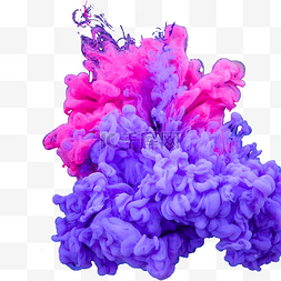 抽象七彩墨水摄影图粉色紫色