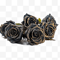 高清图片_高清免扣花卉摄影黑玫瑰设计素材
