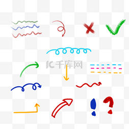 集合图片_蜡笔下划线涂鸦集合