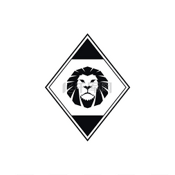 狮子王濒危物种标志矢量艺术