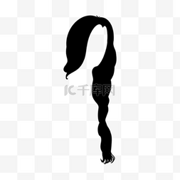 假发图片_创意假发女士发型黑色长发