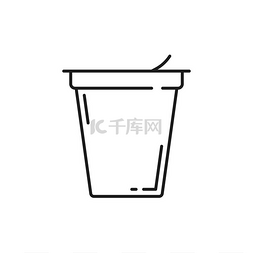 牛奶发酵图片_塑料杯中的 Yougurt 益生菌补充剂用