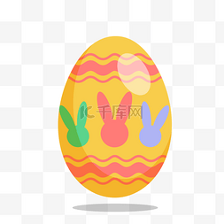 复活节彩蛋素材图片_兔子可爱复活节彩蛋