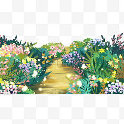 春色图片_百花盛开花园风景