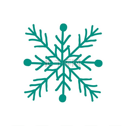 冻结图标图片_图标的雪花特写，冬季来临的象征