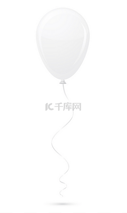 手绘气球矢量图片_白色气球矢量图