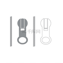 拉链灰色套装 灰色套装图标 .. 拉