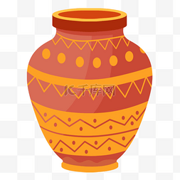 印度撒红节图片_印度乌加迪黄色卡通陶罐