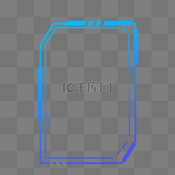 蓝色线条科技线条图片_简约智能科技线条边框