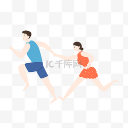 莲蓬创意图片_运动健身跑步人物卡通图片