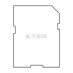 电子数据图片_存储卡图标。