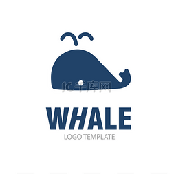 whale图片_线性风格化绘制的鲸鱼