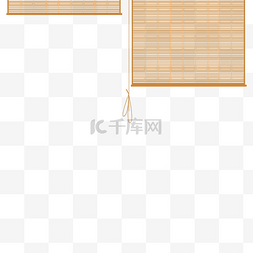 帘子素材图片_新中式竹帘子中国风典雅窗帘古风