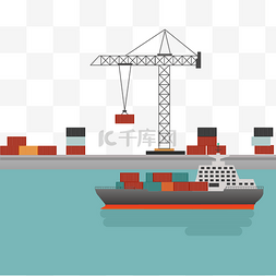 交通运输设施图片_港口码头海运交通运输物流