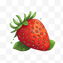 水果草莓手绘图片_卡通手机夏季水果草莓