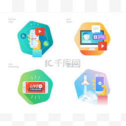 材料图标图片_材料设计图标设置为实时的流媒体