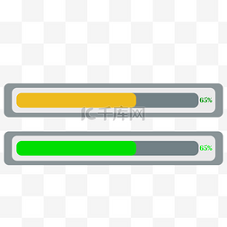 百分比黄色进度条
