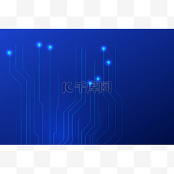 高科技线路图片_蓝色科技电路背景