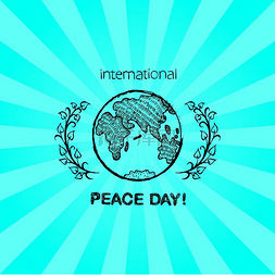 世界和平日图片_和平日国际假日海报与地球和平日