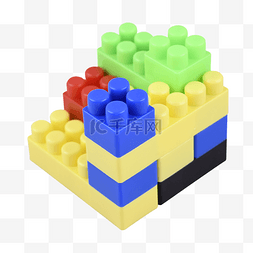彩色建筑玩具塑料积木