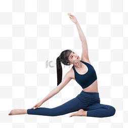 运动健身练瑜伽女性
