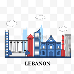 黎巴嫩共和国图片_城市地标黎巴嫩天际线