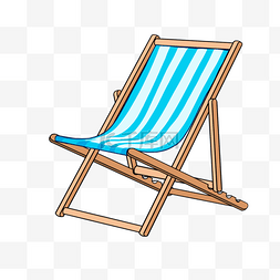 户外阳光沙滩椅剪贴画