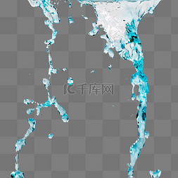 喷溅素材图图片_泼水洒水水花四溅