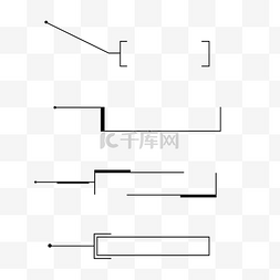 长度标注图片_黑色标注批注边框