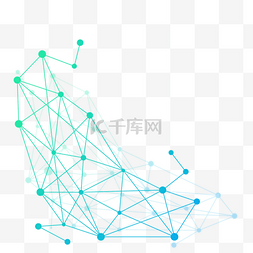 抽象波点科技线条