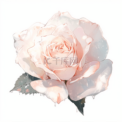 水彩玫瑰花蔷薇花