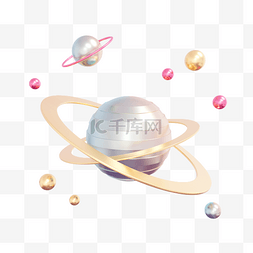 宇宙c4d图片_3DC4D立体炫彩星球