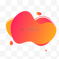 创意时尚边框图片_创意简约流体几何形渐变边框