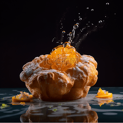 产品摄影图片_食物甜甜圈橙子产品摄影