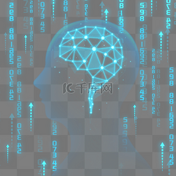 人工智能科技宣传图片_科技线条大数据智能大脑
