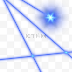 蓝色直线光图片_激光光效蓝光发光射线直线
