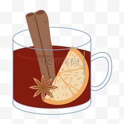 茶柠檬红茶图片_柠檬八角桂皮红茶杯子