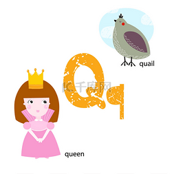 英语海报图片_矢量插图教学儿童英语字母表与卡