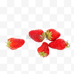 草莓采摘图片_新鲜水果红色草莓